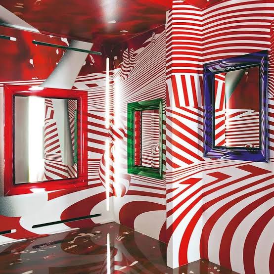 KARTELL / Francois Ghost Mirror by Philippe Starck - Red
