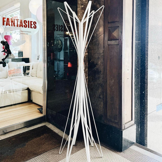 ZANOTTA / Aster White Clothes Stand by Alessandro Dubini