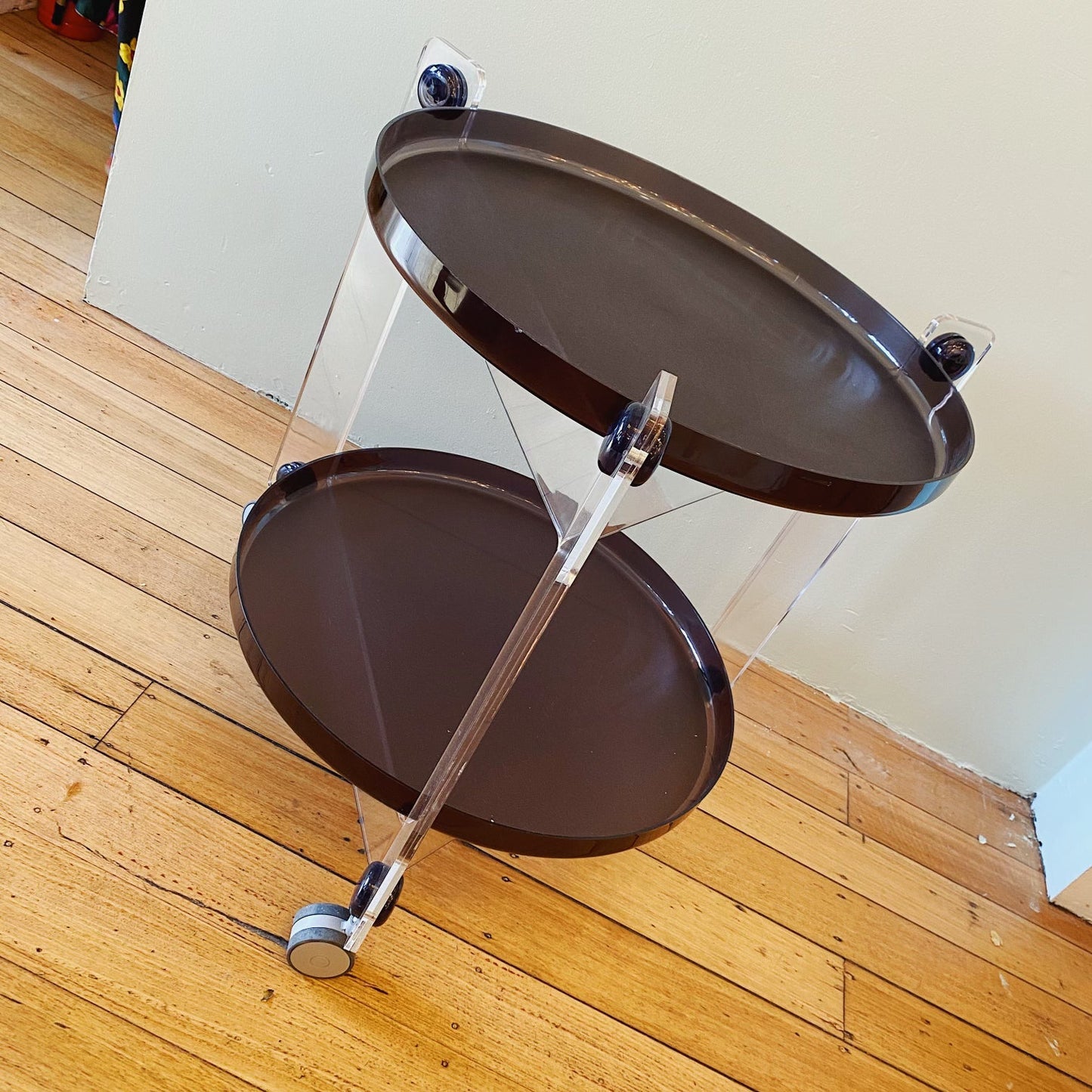 FRATELLI GUZZINI / Brand New Aubergine Drink Trolley by Luigi Massoni
