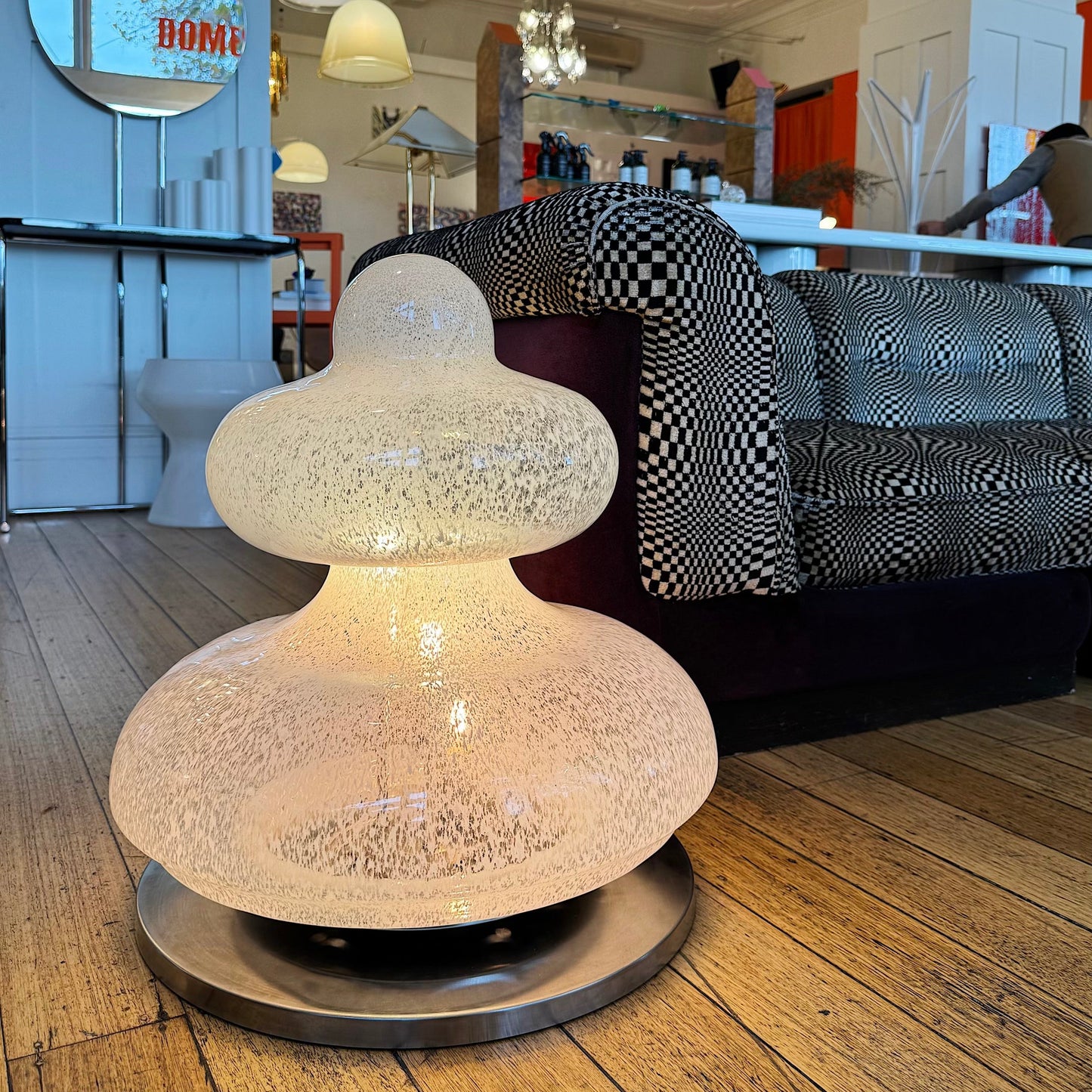VINTAGE / Italian Space Age Murano Orb Lamp