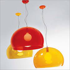 KARTELL / FL/Y Orange Pendant Lamp by Ferruccio Laviani