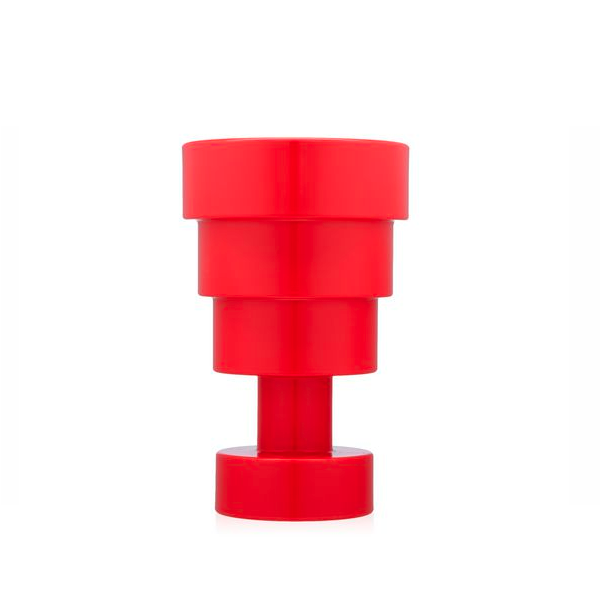 KARTELL / Red Calice Vase By Ettore Sottsass