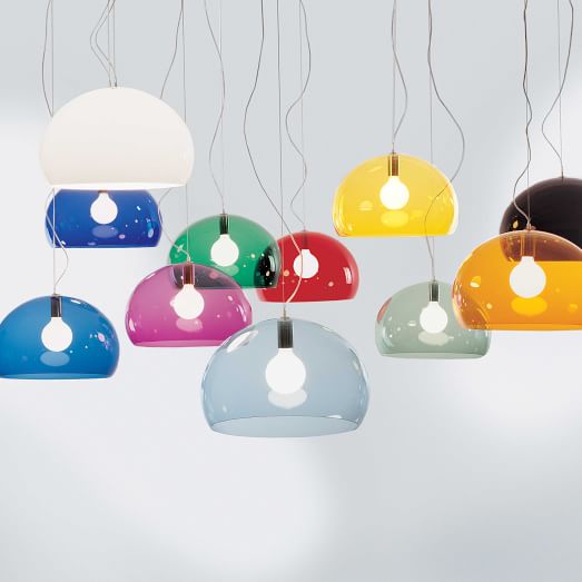 KARTELL / FL/Y Orange Pendant Lamp by Ferruccio Laviani