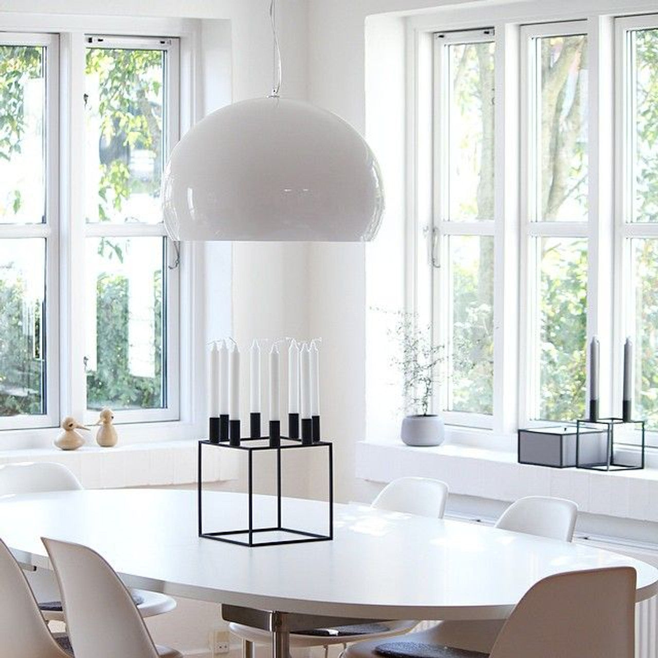 KARTELL / FL/Y White Pendant Lamp by Ferruccio Laviani